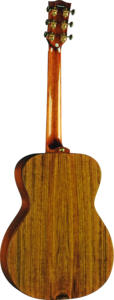EKO GUITARS - WOW 018 SO SPRUCE/OVANGKOL EQ, guitarra acústica electrificada HQ, forma de auditorio, tapa de abeto italiano sólido - Product Image 3