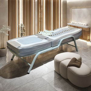 Cama de Masaje de Jade con Terapia Térmica Plegable para Uso Doméstico V3 con <span class=keywords><strong>Rodillo</strong></span> de Piedras Calientes para Sesiones Terapéuticas - Product Image 3