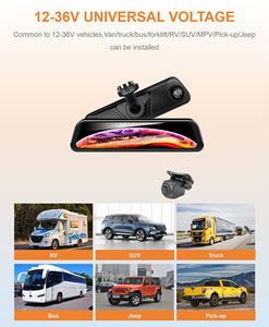 Giá xuất xưởng 2 camera camera gương chiếu hậu xe ô tô 1080p phía trước và phía sau - Product Image 4