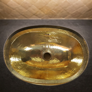 EXXOT DESIGN Lavabo vasque en laiton marocain à trou unique, 100% fait main, directement du fabricant, design méditerranéen, OEM - Product Image 3
