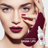 10ml Cairan Merah Oranye Pink Merah Tua Vegan Organik Bersertifikat CE Herbal Sehat Halal Tren Tiktok Semi Permanen Matte Tahan Lama