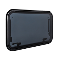 Ventanas para caravanas y autocaravanas de 900*350 mm, doble acristalamiento, aleación de aluminio, con mosquitera plisada - Estilo de lujo