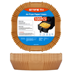 Forros de papel pergamino aptos para horno para freidoras de aire con COSORI para <span class=keywords><strong>Cecotec</strong></span> Midea Russell Hobbs - Product Image 1