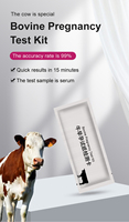 Kit de test rapide de grossesse bovine pour animaux d'élevage, résultats en 15 minutes, haute précision, sang total