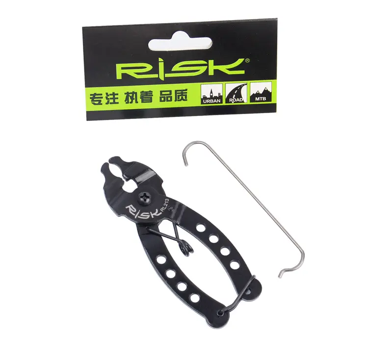 RISK Cycling Chain Clamp Magic Buckle Bicycle Tool Kit Mini Bike Chain Quick Link Tool with Hook up Multi Link Plier MTB Road