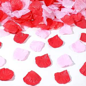 Pétalos de Rosa Artificiales al por Mayor, Pétalos de Rosa Roja de Seda, Decoración para el Día de San Valentín - Product Image 1