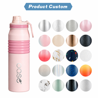 OASE Bouteille d'eau de sport en acier inoxydable à double paroi isolée sous vide de 20oz avec logo personnalisé