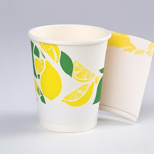 Eco Friendly Impreso Logo <span class=keywords><strong>Comprar</strong></span> Taza de Papel Take Away Coffee 8 Oz 12 - Product Image 1
