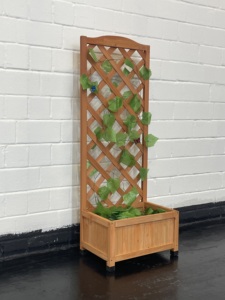 Grands pots de jardin en <span class=keywords><strong>bois</strong></span> pour l'extérieur Jardinière en treillis Kit d'unité unique en treillis Plantes grimpantes Écologique Durable Maison Jardin - Product Image 4