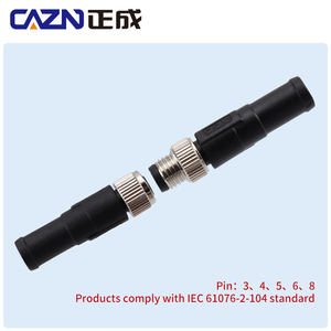 M8 암수 120Ω 옴 터미널 플러그 구리 금도금 접촉 재료 3 4 핀 커넥터 플러그 - Product Image 6