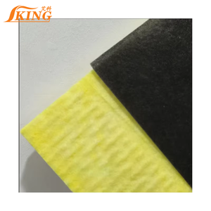 ISOKING Panneaux muraux en fibre <span class=keywords><strong>de</strong></span> <span class=keywords><strong>verre</strong></span> Prix Panneau en fibre <span class=keywords><strong>de</strong></span> <span class=keywords><strong>verre</strong></span> <span class=keywords><strong>rigide</strong></span> avec non-tissé noir - Product Image 1