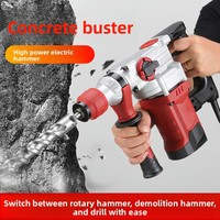 Marteau-piqueur industriel haute puissance Hantechn 220V, démoliteur de béton électrique 220V, marteau rotatif électrique