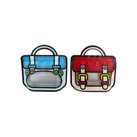 Sacs en Mylar réutilisables rouge/bleu avec fermeture éclair PE, qualité alimentaire, double face, épaisseur 26c, impression en héliogravure, traitement de surface, sacs cadeaux pour bonbons