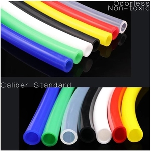 1Meter Green <strong>Silicone</strong> Tube <strong>Flexible</strong> <strong>Rubber</strong> <strong>Hose</strong> Food Grade Drink Water Pipe with 2mm X 4mm OD Connector Plastic Tubes - Product Image 3