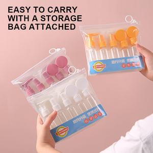 Ensemble <span class=keywords><strong>de</strong></span> flacons cosmétiques <span class=keywords><strong>de</strong></span> <span class=keywords><strong>voyage</strong></span> portables 7 pièces avec logo personnalisé, flacons cosmétiques vides en plastique, sac d'emballage étanche, ensemble <span class=keywords><strong>de</strong></span> flacons <span class=keywords><strong>de</strong></span> <span class=keywords><strong>voyage</strong></span> - Product Image 3