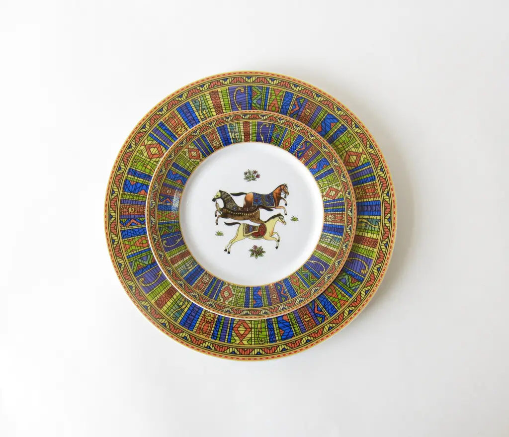 Conjuntos de louça placas louça jogo de jantar Conjuntos de Jantar de Porcelana pratos de cerâmica cavalo