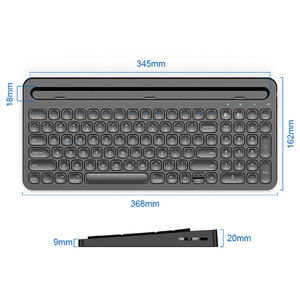Teclado Inalámbrico Bluetooth de la Mejor Calidad para Xiaomi Mi3, Apple, Microsoft Pro, iPad 2, 3, 4, Mac, PC, iOS, Surface, Tablet - Product Image 2