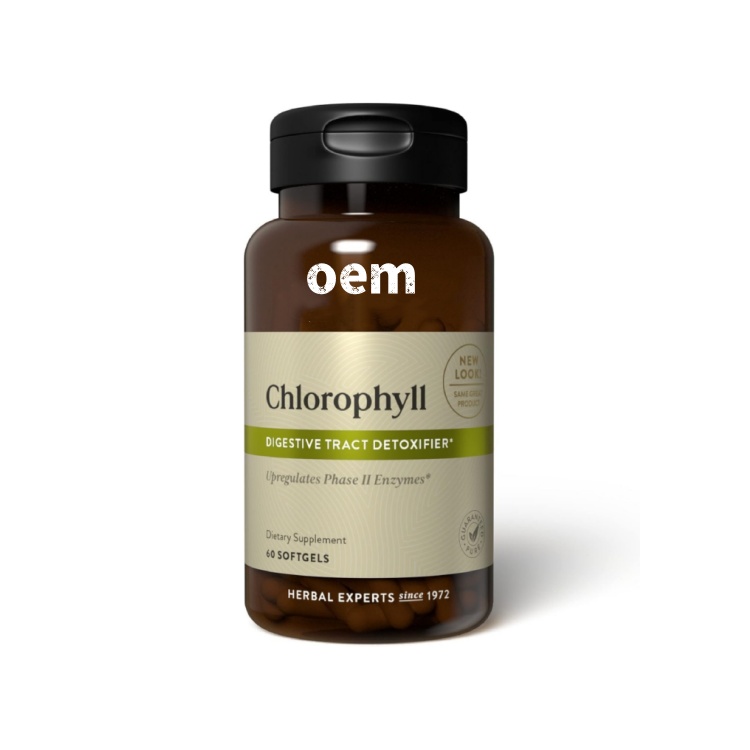 OEM Дополнение капсулы хлорофилла природы помогает поддерживать функции очищения крови организма и укрепляет иммунитет