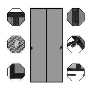 וילון דלת מגנטי חדש למניעת יתושים וחרקים מעופפים, מותקן ללא סימני יציאה - Product Image 5