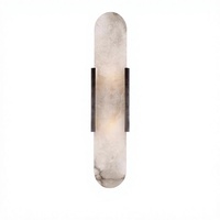 Lampe murale en albâtre naturel au design postmoderne pour couloir, salon, chambre à coucher, chevet