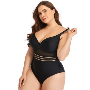 Maillot de bain deux pièces sexy à dos nu pour femmes, nouvelle collection été, grande taille, amincissant, respirant, 100% nylon, imprimé, perles - Product Image 2