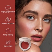 Palette de fard à joues crème naturelle personnalisée OEM, multi-usages pour les lèvres et le visage, végane, imperméable, hydratante, soyeuse, palette de fard à joues à étiquette privée