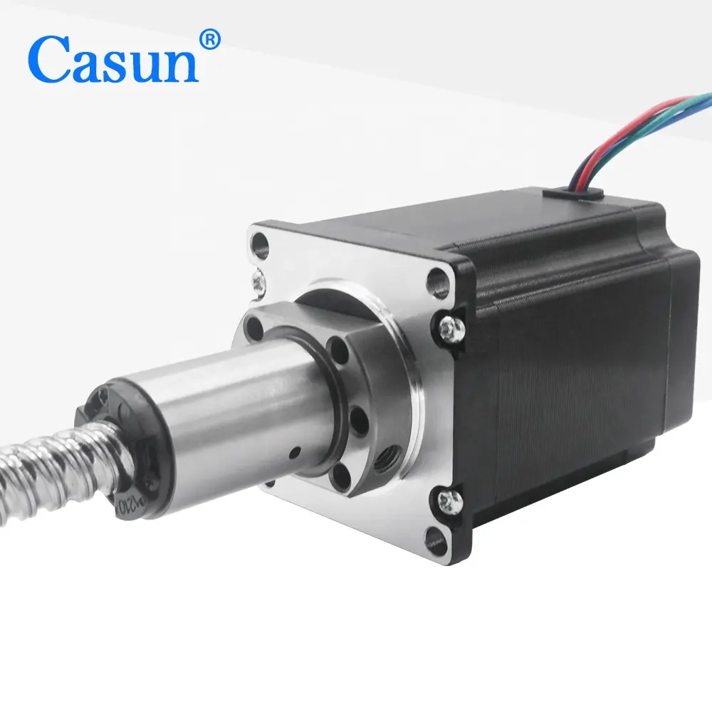 Lieferant von 2000mN.m NEMA23 Hybrid-Kugelschraube Linearmotor für medizinische Maschinen mit Gleichstrom