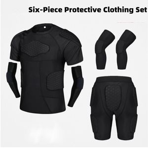 Pedidos Mistos Personalizável Homem Acolchoado Compressão Protetora Camiseta Protetora de Costelas Peito Para Futebol Paintball - Product Image 1