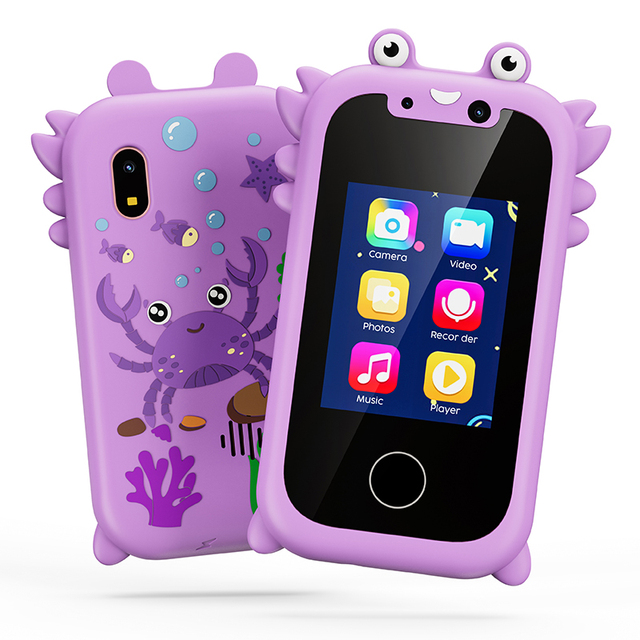 Clearance Price Kids Toy Smartphone Mobile Phones Kid's Phone With Touch Screen HD Dual Camera Lens for Christmas Gift
