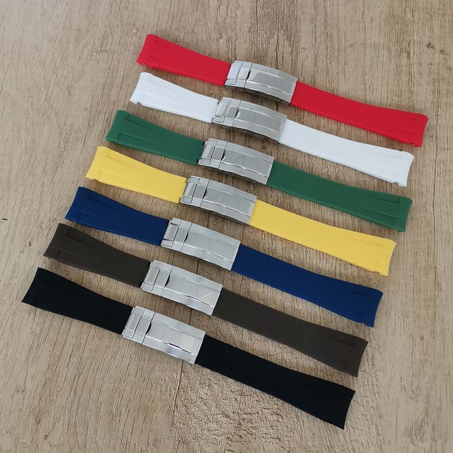 Custom Private Label NH35 NH36 movement  20mm silicon no watch strap