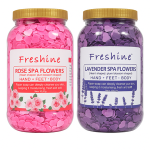 Flores de Lavanda y Rosa para Pedicura, Proveedor de Spa, Flores de Jabón OEM, Pétalos Desechables para Pedicura - Product Image 1
