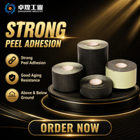Ruban de protection anti-corrosion en polypropylène renforcé pour forage directionnel, en caoutchouc butyle, épaisseur 1,0-2,0 mm, pour applications souterraines