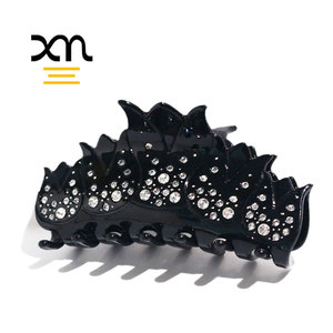 Pháp Thêm Lớn Hay Qúa Updo Claw Tóc Clip Phụ Kiện Sang Trọng Pha Lê Rhinestone Tóc Claw Quá Khổ Lớn Lấp Lánh Tóc Kẹp - Product Image 1
