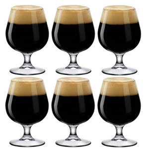 Personalized Clear Belgian Crystal American Style <strong>Beer</strong> <strong>Glasses</strong> Short <strong>Stem</strong> Goblet Mouth Blown 300ml for Business Gifts - Product Image 3