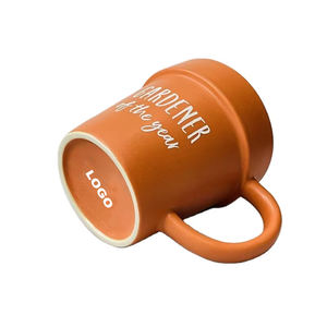 Taza de cerámica en forma de maceta, caja de taza fresca de cerámica, caja de embalaje de regalo para café, té de cerámica Infusor de personal, <span class=keywords><strong>tazas</strong></span> de regalo - Product Image 3