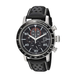 Montre Homme Quartz de Haute Qualité en Acier Inoxydable Multifonctionnelle avec 6 Aiguilles, Verre et Bracelet en Cuir de 20 mm – Nouvelle Collection Tendance - Product Image 2