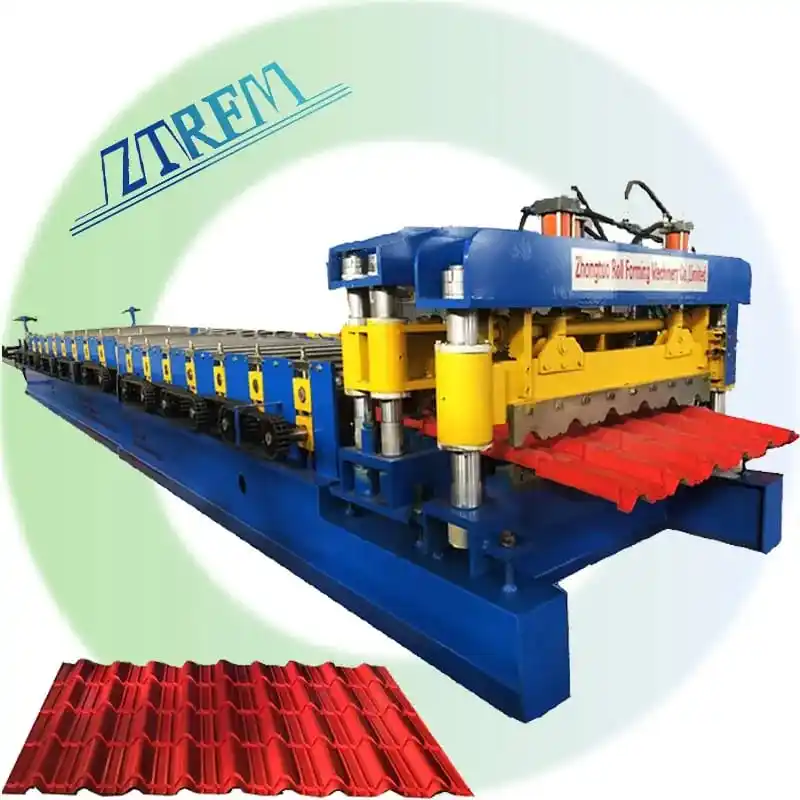 ZTRFM Glasierte Fliesen herstellungs maschine Verzinkte Stahldach blech press maschine Glasierte Rollen form maschine