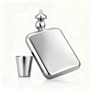 Customizable Pure Titanium Hip Flask With Funnel 100ml Drinkware Outdoor Sports Camping Hiking Pot Whiskey Wine Alcohol <b>Bottle</b> - Product Image 3
