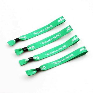 Pulseras de Tela Impresas de Un Solo Uso al por Mayor con Hebilla de Plástico de Lujo y Cinta Decorativa para Eventos, Moda y Deportes - Product Image 3