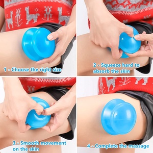 Profesional 4-Piece Set terapi bekam silikon perangkat bekam isap pengurang lemak tubuh - Product Image 3