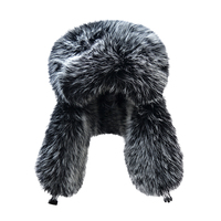Gorros de invierno tipo trapper, cálidos, rusos, cortavientos, estilo Ushanka, de piel sintética con orejeras de tela común para viajes de invierno