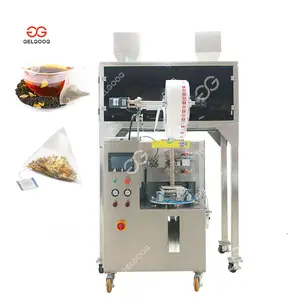 Cankey Tea Sachet Packing Machine Thread Tag Pyramide/Flat Tea Bag With Outer Packing Machine