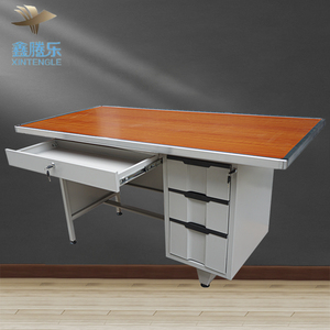 Thiết kế hiện đại thép bàn văn phòng với 3 ngăn kéo giá thấp kim loại máy tính bàn - Product Image 6