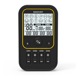 Unidad TENS/EMS Portátil de 4 Canales Roovjoy R-C101C, <span class=keywords><strong>Electrodos</strong></span> de Alta Calidad <span class=keywords><strong>para</strong></span> Aliviar el Dolor Muscular, Equipo de <span class=keywords><strong>Fisioterapia</strong></span> - Product Image 1