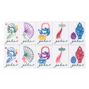 Juego de Fichas de Mahjong Americano Moderno con MOQ Bajo, 160 Fichas Estándar, Arte Acrílico de 3 Capas para Noches de Juego en Casa o Fiestas - Product Image 4