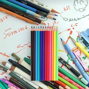 Papeterie scolaire prix bon marché ensemble de crayons de couleur vente à chaud 12/18/24 couleurs crayons de couleur en bois pour étudiant/enfant dessin - Product Image 6