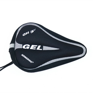 Funda de sillín de bicicleta Hongding Gel, diseño ergonómico cómodo en negro, rojo y azul para adultos unisex - Product Image 4