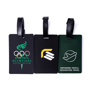 핫 도매 여행 방수 <span class=keywords><strong>PVC</strong></span> 고무 백팩 가방 선물 수하물 태그 - Product Image 3