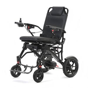 Nuevo controlador inteligente de fibra de carbono, silla de ruedas plegable automática, silla de ruedas motorizada portátil para discapacitados - Product Image 6