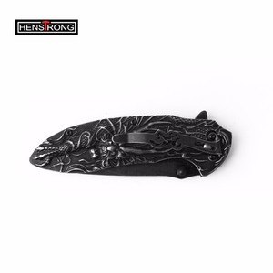 <strong>Dragon</strong> Design Handle Stainless Steel Folding <strong>Knife</strong> for EDC Camping Survival with Excellent Performance Henstrong H-K253284 - Product Image 6